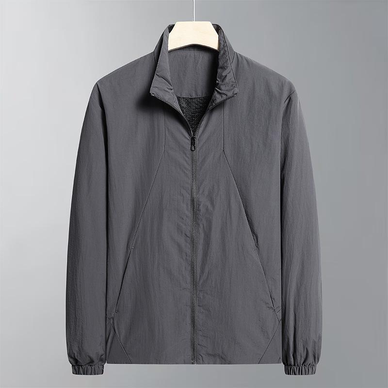 

Spring and Autumn Versatile Casual Loose Solid Color Teen Jacket M серый