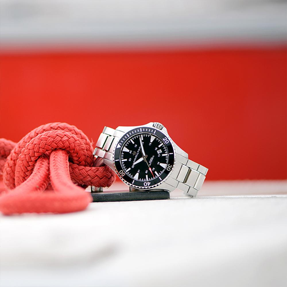 Hamilton H82335131 Khaki Scuba Automatisch 40mm Zwart Metaal Herenhorloge