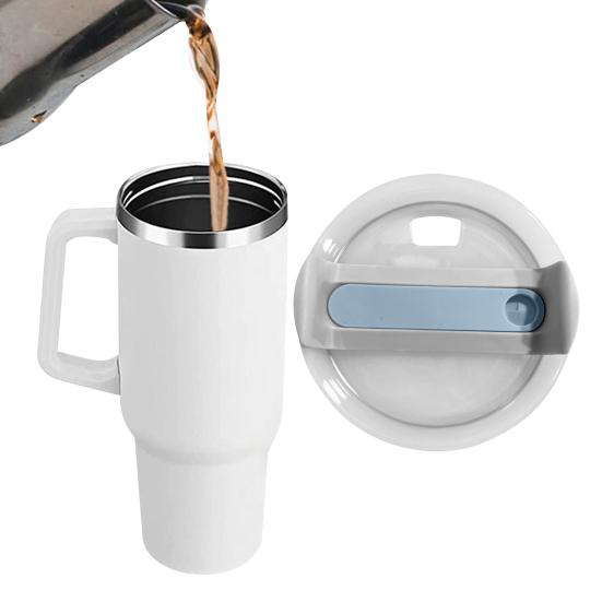 40 אוז מכסה כוס כוס כוס כוס מזון בדרגת מזון עמיד בפני התזה חור קש חור קש רזה כיסוי החלפת כוס כוס