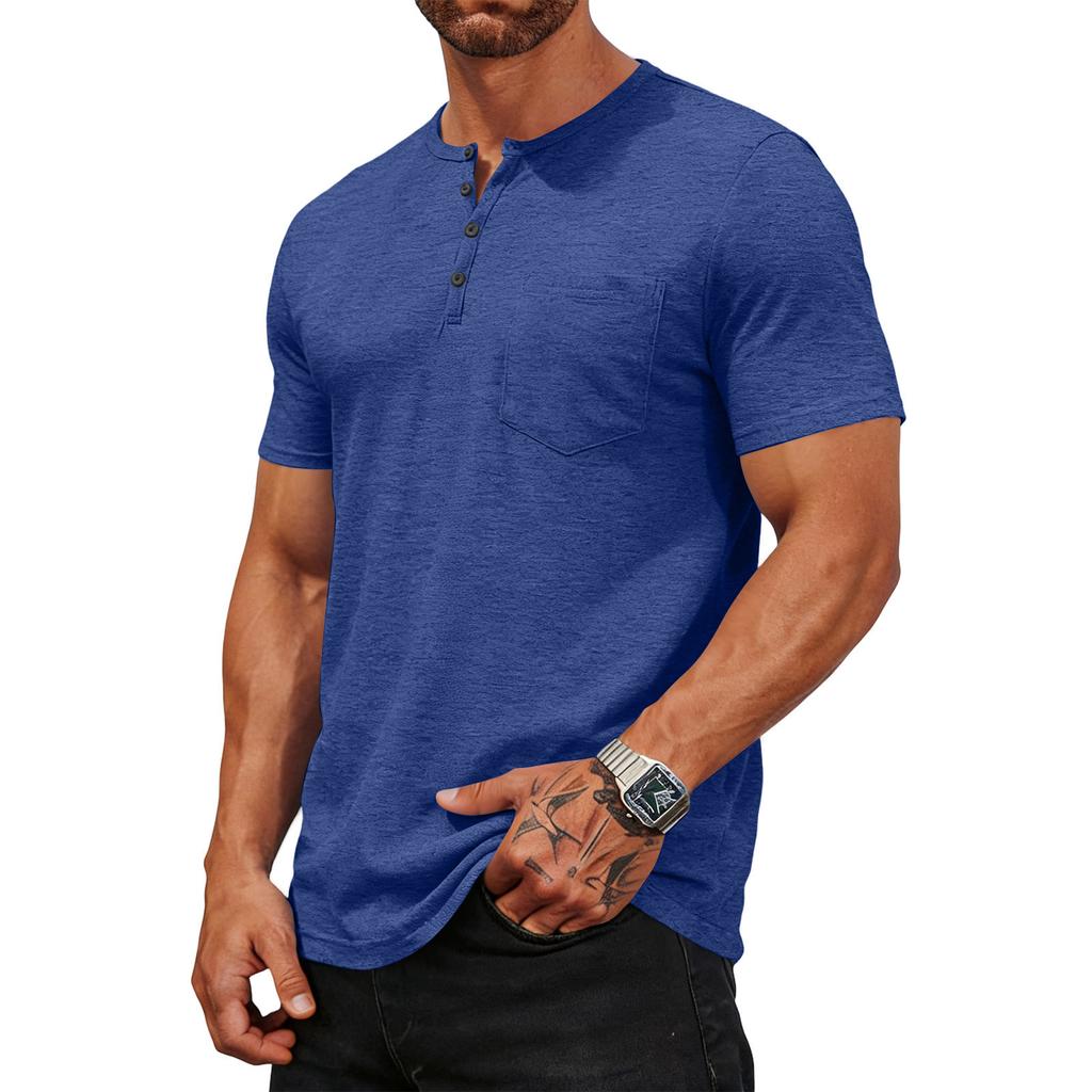 Henley Shirts for Men Mens Short Sleeve Henley Shirts Summer Shirts for Men Short Sleeve Henley Shirts for Men Casual Style