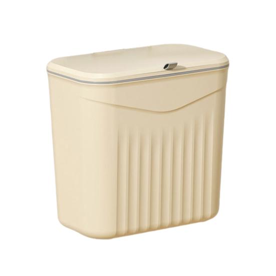 Kitchen Compost Bin with Lid Wall Mounted Garbage Can Bathroom Kitchen Waste Basket Bin