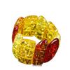 Bracelet Irrégulier Ambre Naturel et Multi-Pierres: Design multicolore unisexe pour couples