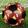 1 PZ Pallone da calcio logo Torino FC taglia 5 Pallone da calcio indoor Praha Colorato Per tutte le età Cucito a macchina PVC Pronto per la competizione Resistente Rimbalzo elevato