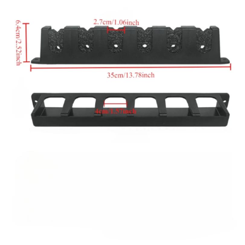 Easy-Install Fishing Rod Wall Rack High-Density Foam Grip Storage for Garage Sports Equipment Rod Holders for Fishing Rods