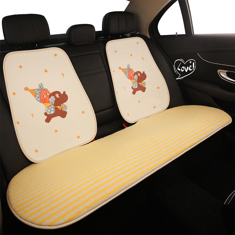 Starman Cute Winter Plush Car Seat Cushion for Geely Galaxy L6 A7 Xingyuan E5