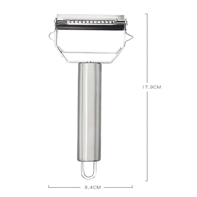 4in1 Vegetable Peeler Stainless Steel Melon Planer Multifunction Double-Head Peeler Fruit And Vegetable Peeler Kitchen Gadgets