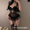Man Wants Erotic Underwear, Sexy Mesh Chest Pad, Pajamas, Steel Ring Vest, Free-to-take Tutu Skirt, Uniform Suit 9183