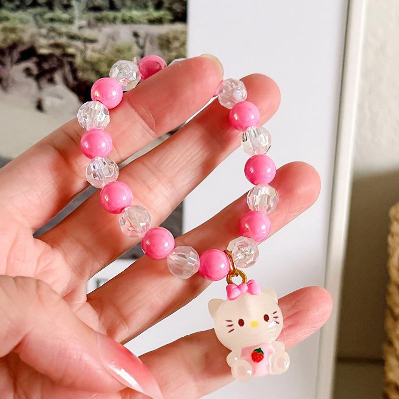 Sanrio Cartoon Gelee-Farbe Perlenarmband für Mädchen und Schülerinnen
