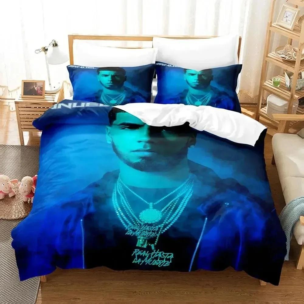 Anuel Aa Real Hasta La Muerte Printed Bed Set Duvet Cover Pillowcase Bedding Set Linen Sheet Quilt Cover Full Queen King Size