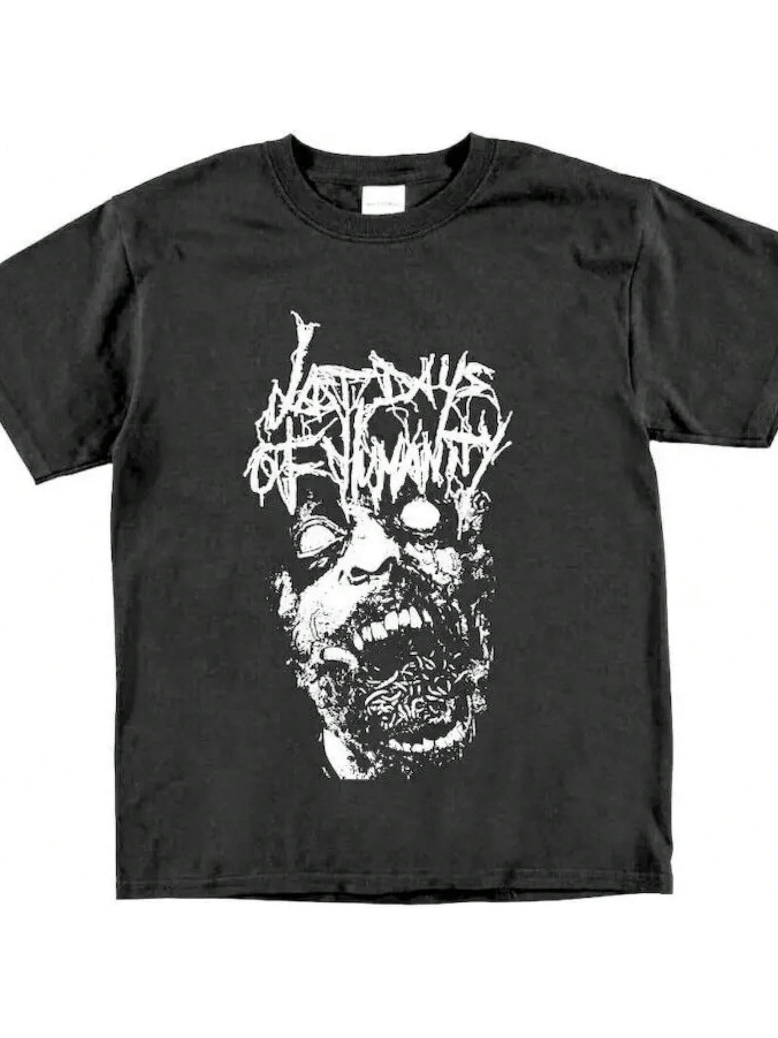 Футболка Last Days Of Humanity Goregrind Винтажная Dead Infection Gut Rot Romperpop S разноцветный