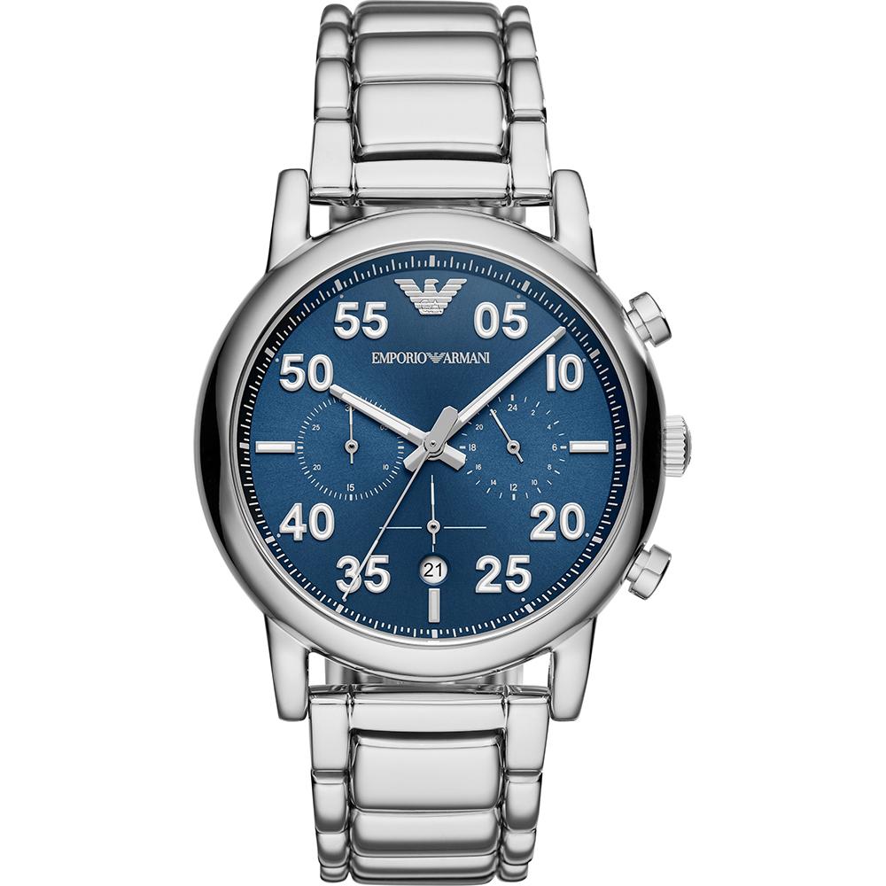 

Emporio Armani Historical Collection Blue Stainless Steel Men s Quartz Chronograph Watch AR11132 синий