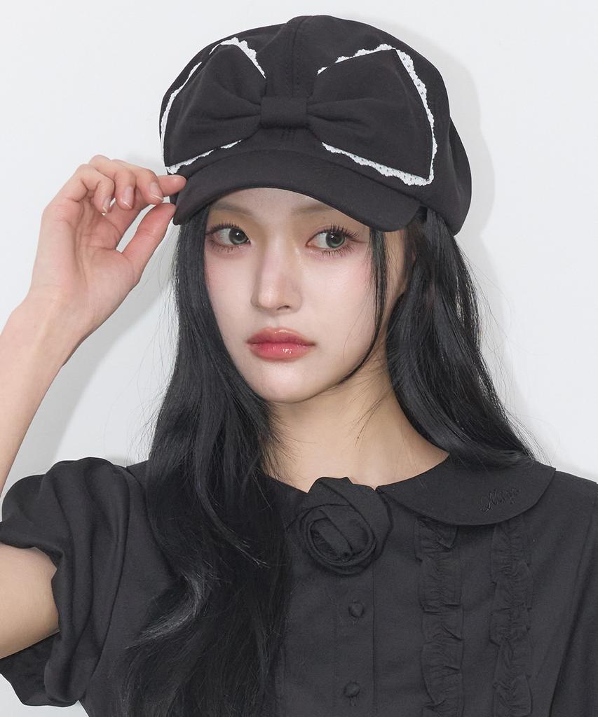 ILLIGO Lace Ribbon Hunting Cap Black