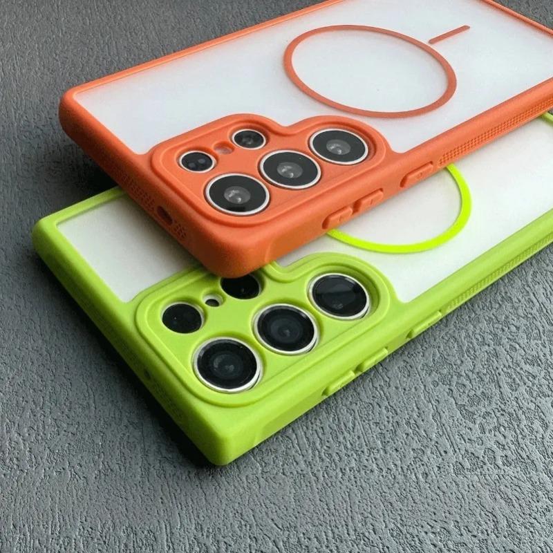 Slim Matte Skinfriendly Magnetic Case For Samsung S2 S24 S23 S26 Ultra Heat Dissipation Frame S26 Plus Cover