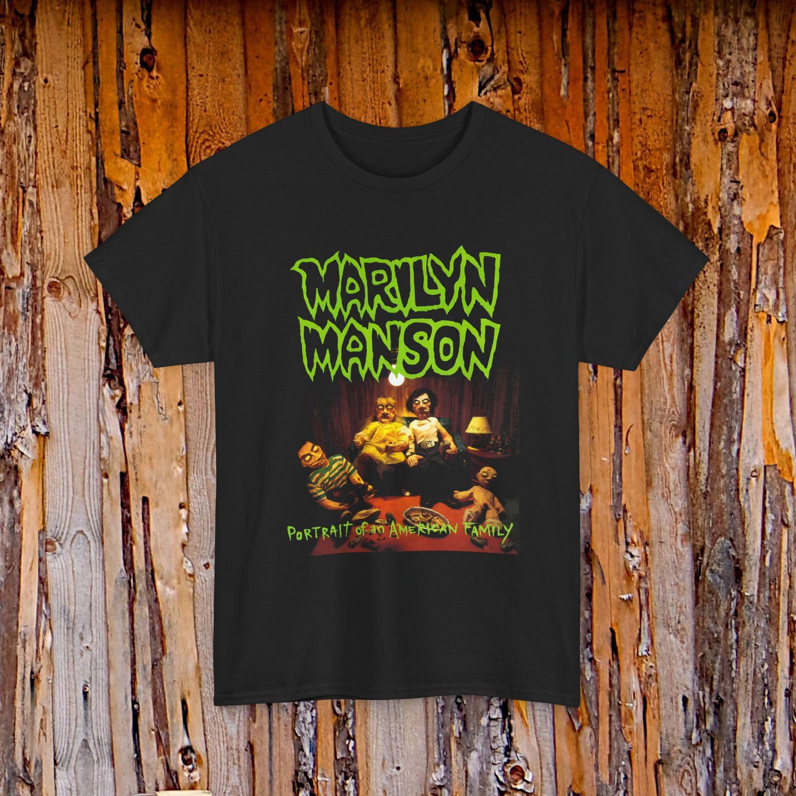 Marilyn Manson Portrait Of An American Family Band Logo Tee | Music Shirt 4XL
