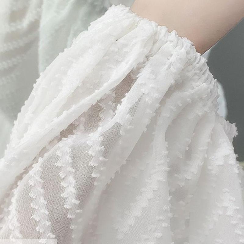 Spring and Summer Small Shirt High-end Chiffon Top Plus Size Feminine Charm