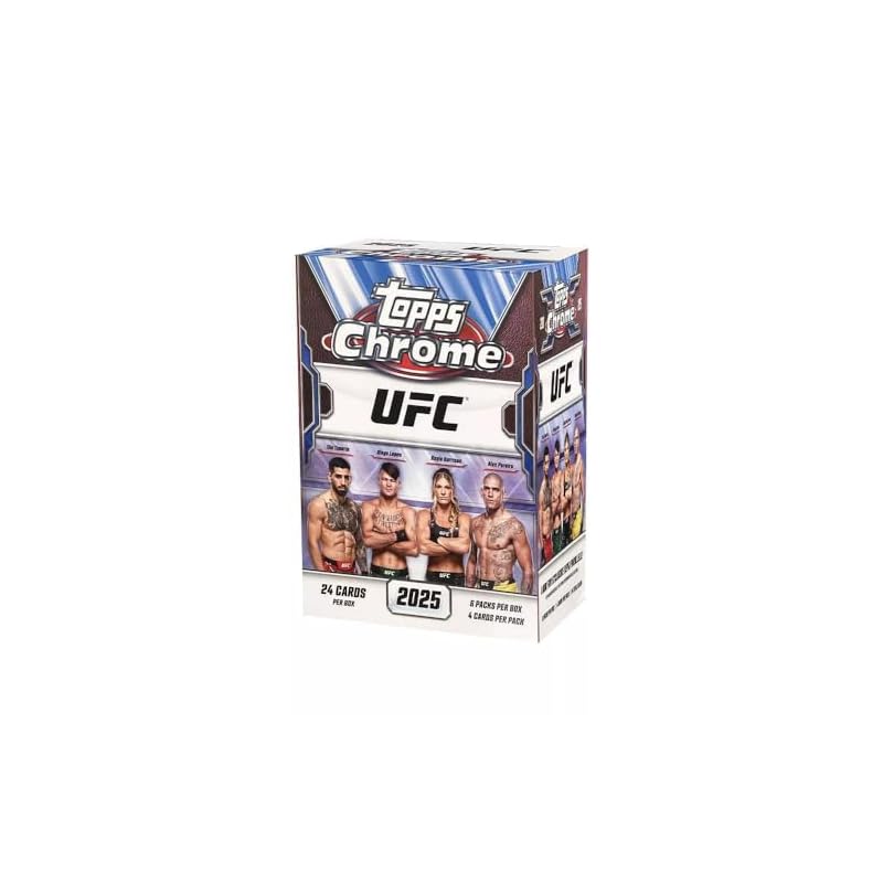 Topps 2025 Chrome UFC Trading Card Value Blaster Box