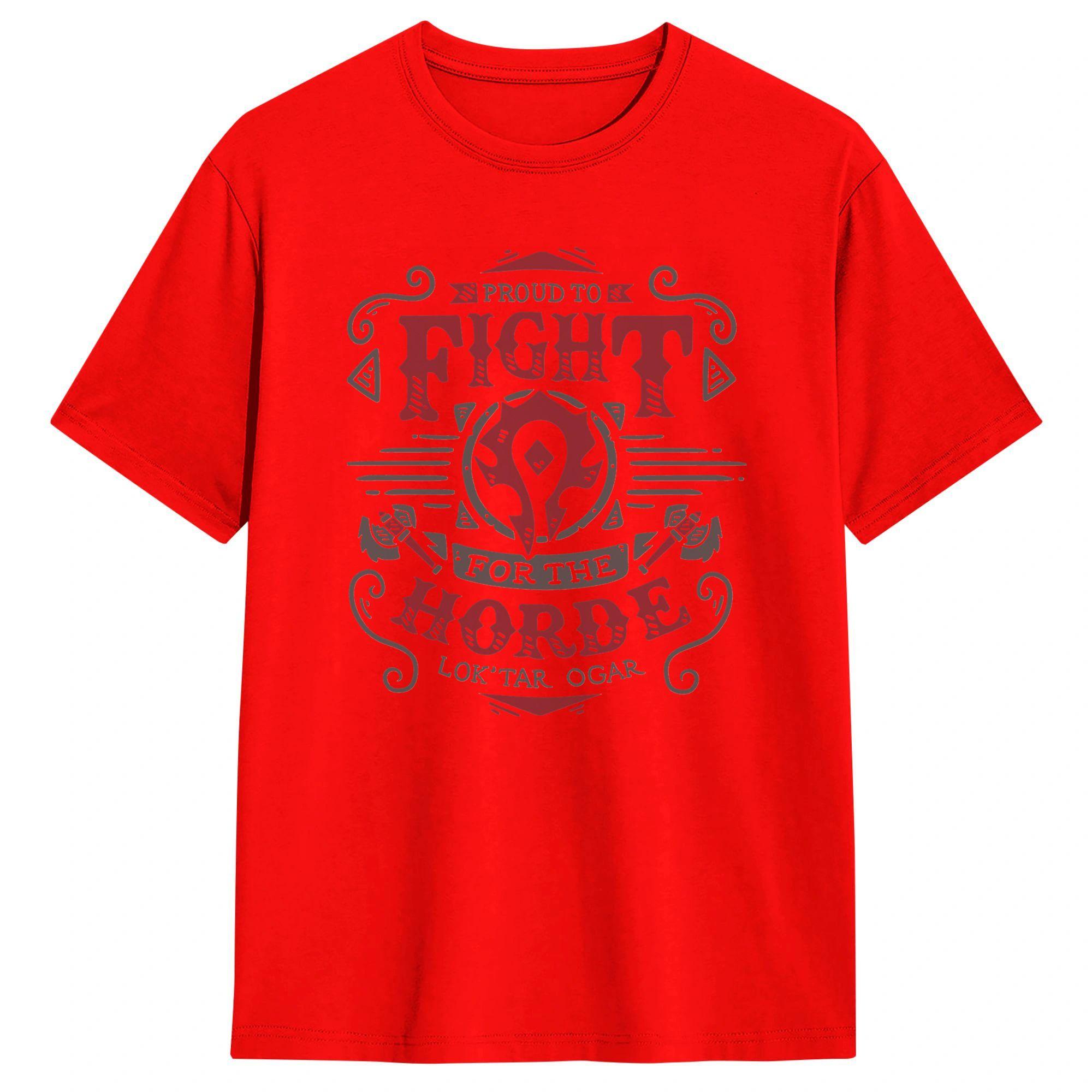 

Vintage TShirt Beach Fight for the Horde Novelty T Shirts Cotton Tee Shirt for Man Y2K Casual Short Sleeve Top Tees S