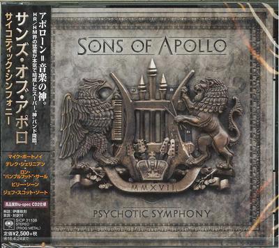 CD SONS OF APOLLO Psychotic Symphony SICP31108 SONY 2017 Japonsko ObiRock Použité