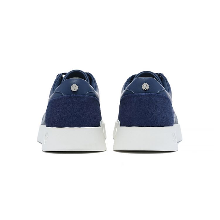 Li-Ning 1990 Classic Series Non-Slip Wear-Resistant Low-Top Skate Shoes Men Sneakers Blue ALHT017-2