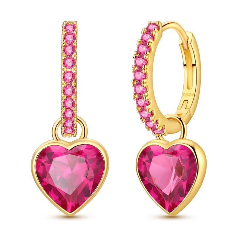 Boucle d'oreille en Argent 925 Série Dorée Boucle d'oreille Anneau Pour Femme Serpent Cœur Étoile Original Boucles d'oreilles Bijoux Mode