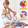 Customizable Kids DIY Pop Beads for Bracelets & Necklaces - Educational Interlocking Toy