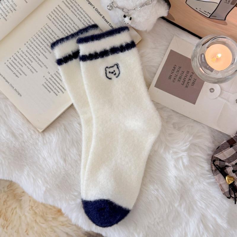 Australische Samtsocken für Mädchen, Süß, Verdickt und Warm, Flauschige Hausbodensocken, Postpartale Schlafsocken, Australische Samt-Bodensocken