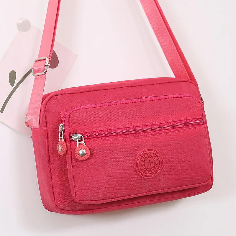 New Simple Lightweight Waterproof Nylon Crossbody Bag Fashionable Small Square Single Shoulder Bag for Women Trendy And Versatil