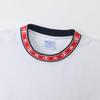 Champion Action Style Rundhals Langarm USA Gestickte Grafik Herren T-Shirt, 100% Baumwolle, Logo, Weiß, C3-A423