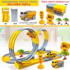 Children Electric Magical Flexible Track Toy Car Engineering Car Kids Educational Toys Train Toys for Children Birthday Gift