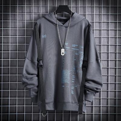 Automne et hiver hommes sweat décontracté boucle sweats à capuche Style de rue pull ample Hip Hop homme hauts sweat-shirts de planche à roulettes