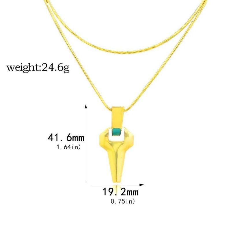 Anime Cyberpunk Edgerunners David Martinez Cosplay Halskette Doppellagige Goldene Kette Kreuz Anhänger Halskette Damen Herren Schmuckstücke