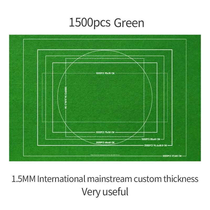 1500-3000Pcs Felt Puzzle Mat Set 10Color Available Puzzle Playing Blanket With Portable Travel Storage Bag Puzzle Accessories