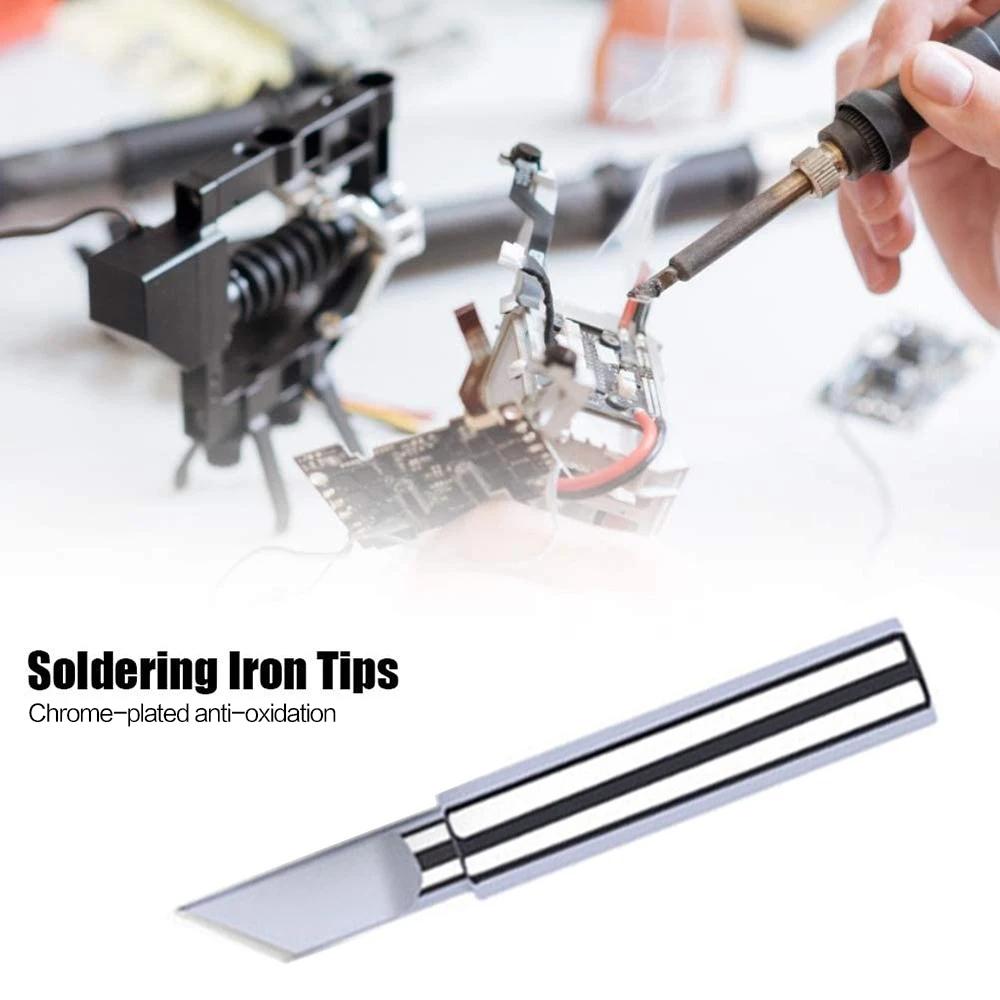 STONEGO Soldering Iron Tips Set 5/10 Pcs DIY Electric Soldering Iron Replacement Tip Repair Tool Accessories