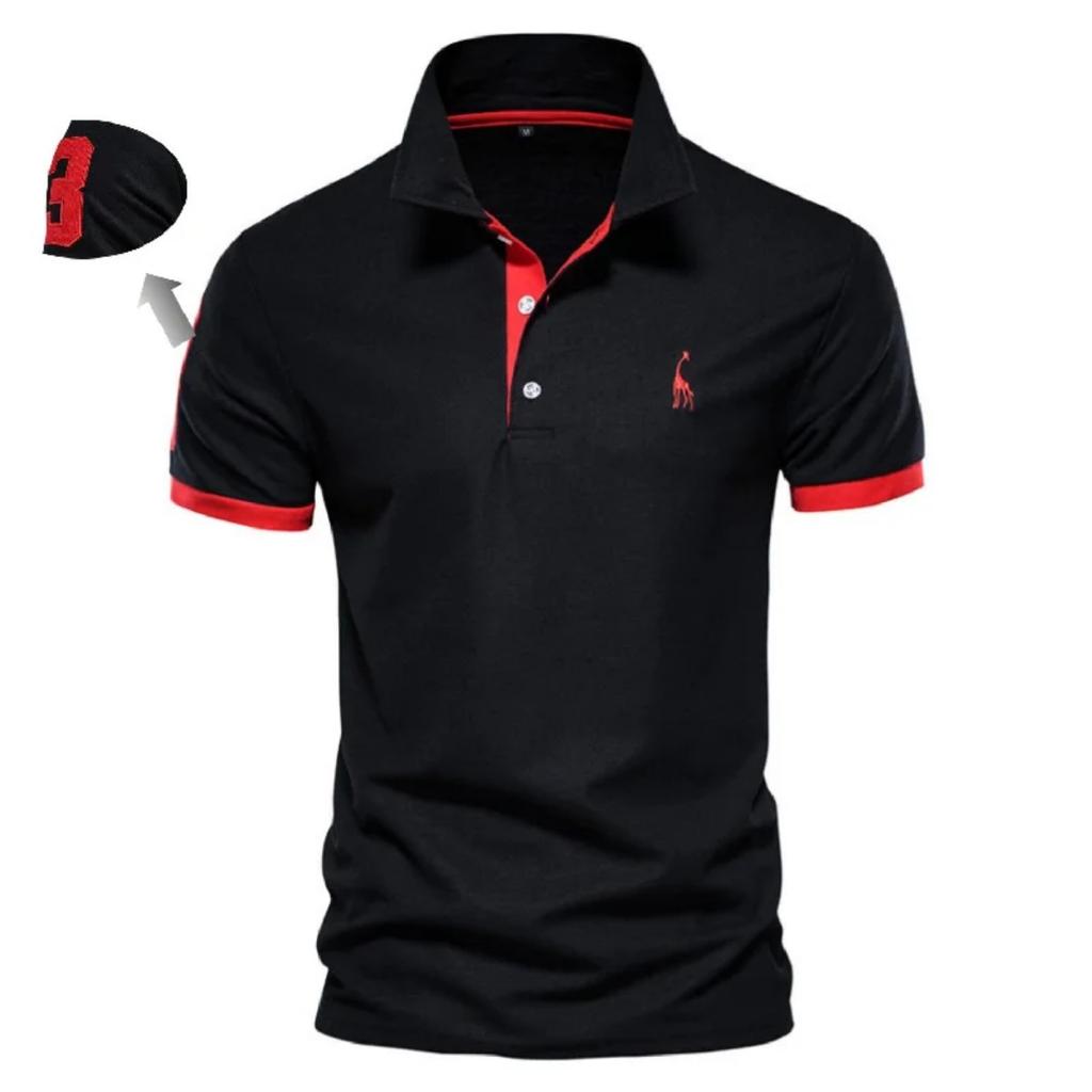 Trend Hub Embroidery 35% Cotton Polo Shirts for Men Casual Solid Color Slim Fit Mens Polos New Fashion Men Clothing