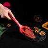 Pinza multifunzionale per spatola in silicone 2 in 1, pinza per vibrazione, resistente al calore, cucina di casa, cottura, bistecca, pancake, uovo, spatola clip
