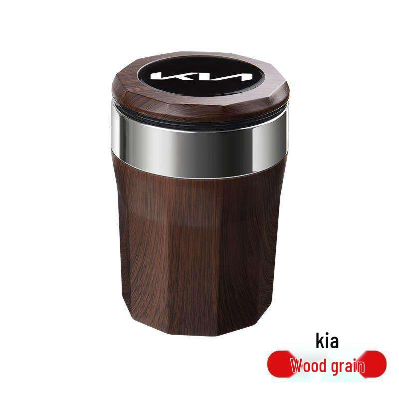 Kia EV5/K5 2025 High Flame Retardant Car Ashtray with Lid and Light