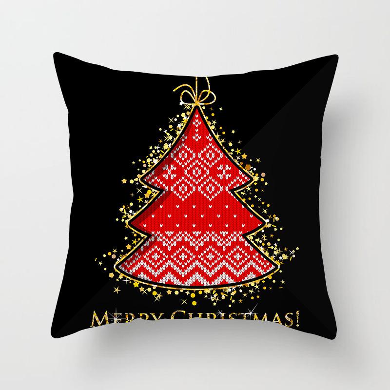 Europäischer und Amerikanischer Weihnachtsmann Weihnachtsbaum Kissenbezug Kissenbezug Druck