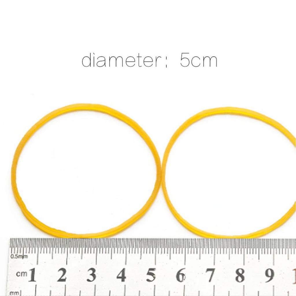 100pcs/pack Rubber Bands for School Office Household Package Anti-Aging Rubber Ring Strong Elastic Yellow Color 100pcs/pack Rubber Bands for School Office Household Package Anti-Aging Rubber Ring Strong Elastic Yellow Color