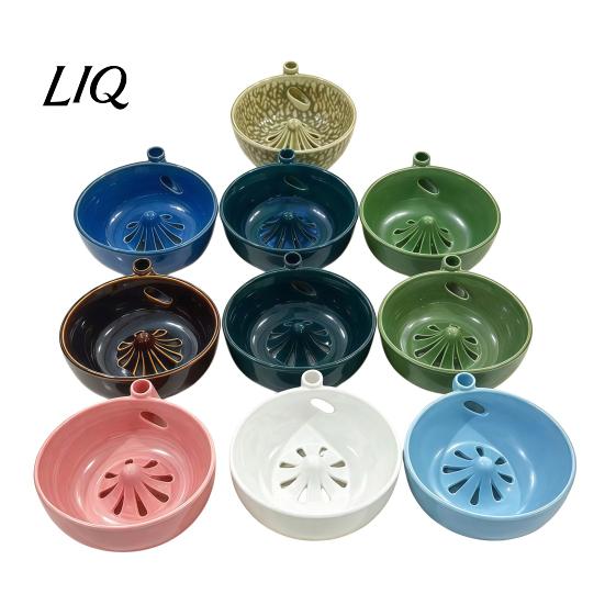 Self Cleaning Ceramic Produce Bowl Berry Rinsing with Integrated Drain, Vortex Automatic Fruit Washer Colander, Efficient for And Vegetable