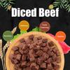 Diced Beef Particles Appetising Digestive Nutritious Delicious Chewy Training Rewards for Adult Dog Puppies Premium Beef Snack
