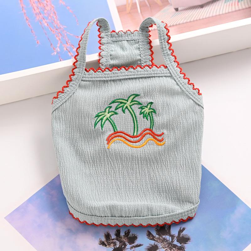 

Pet Sling Vest Cat Teddy Bichon Small Dog Dog Clothing Summer Thin XL