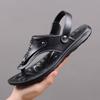 Fashion Casual Summer Men's Shoes Refreshing Comfortable Breathable Trendy Style Designer  Outdoor Leisure Street Walking Black Sandals