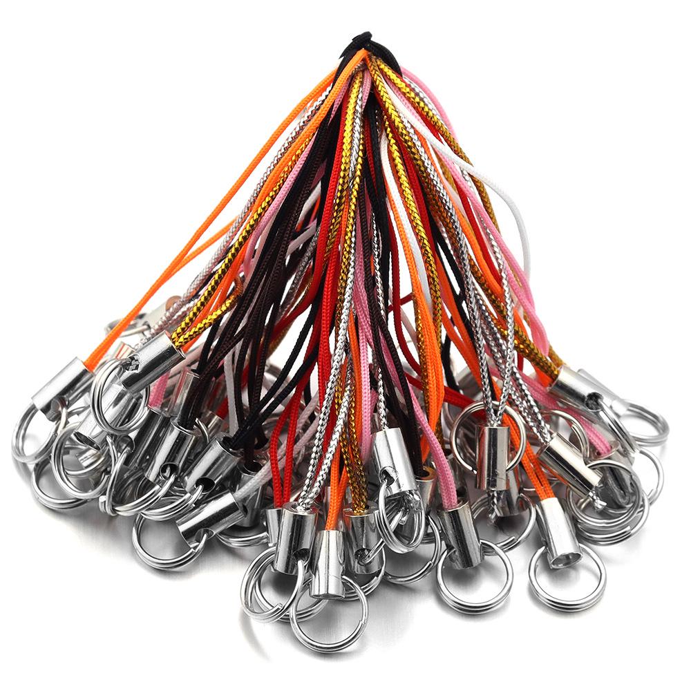 Colorful Braided Double Loop Phone Lanyard Multi-Color Strap and Jewelry Accessory
