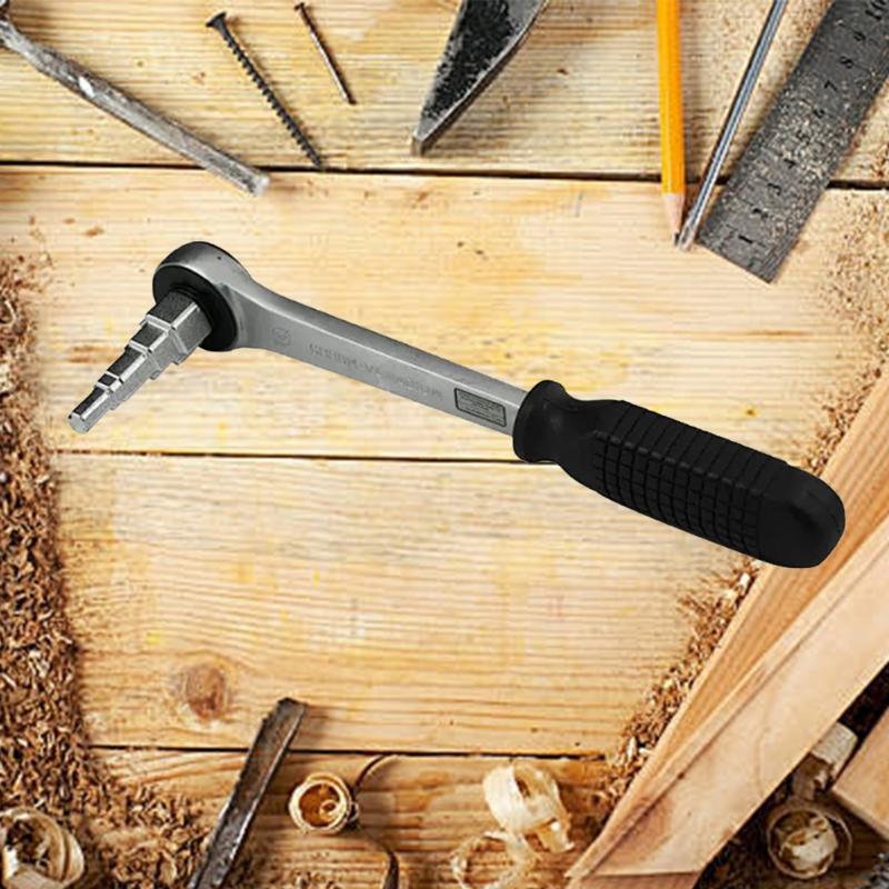 Step Wrench with Square Socket 1/2inch 5-Stage Radiators Wrench Socket Wrenches Tool Step Spanner Drive for Radiators