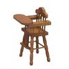 1:12 Dollhouse Mini Furniture Restaurant Scene - Oak Chestnut Baby High Chair