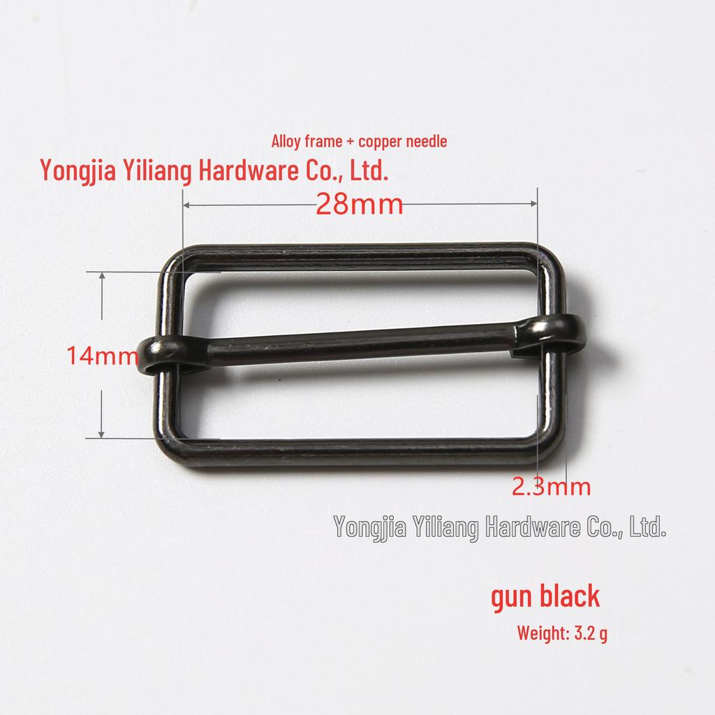 Stainless Steel Adjustable D-Ring Buckle - Copper Three-Speed Wire Pull Design
