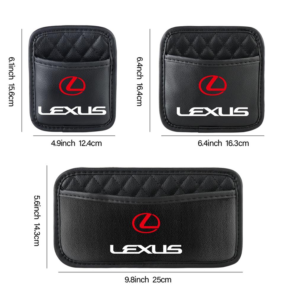 SDPE3 Car Storage Box Phone Pocket Back Seat Organizer Hanging Bag Accessories For Lexus LS LC IS350 ES300h ES300 IS250 IS220d NX350h