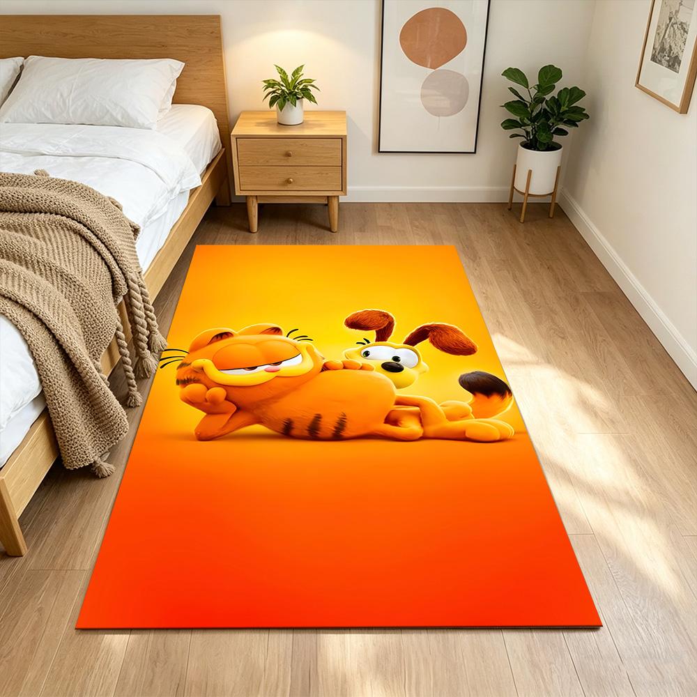 Garfield's Playful Adventures Non-Slip Home Carpet Design for Office Decor Living Room Bedroom Gift