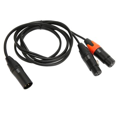 XLR Erkek - Çift XLR Dişi Kablo Y Tipi Ayırıcı Mikrofon Kablosu Mikser Ekolayzer Elektronik İçin