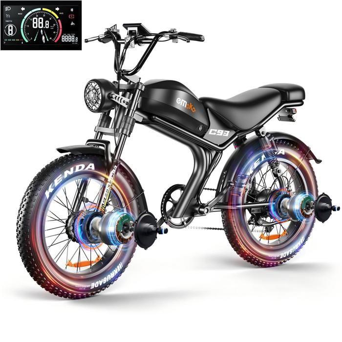 Elektriskais velosipēds Emoko C93 Divu motoru